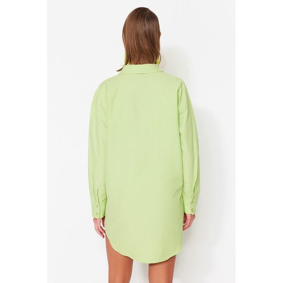 NWT Trendyol Relaxed fit Shirt collar Woven Shirt - Picture 6 of 12